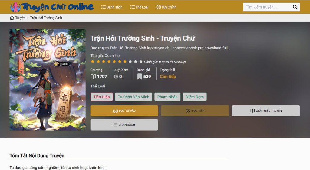 Khám Phá Trận Hỏi Trường Sinh – Hành Trình Vượt Lên Định Kiến Trên Web Truyện Chữ Uy Tín